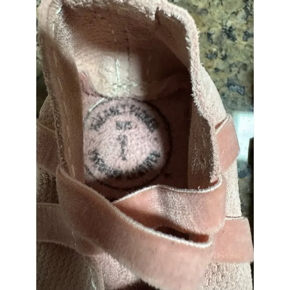 Freshly Picked Pink Ballet Slipper Baby Shoes Size 1 - Picture 2 of 3